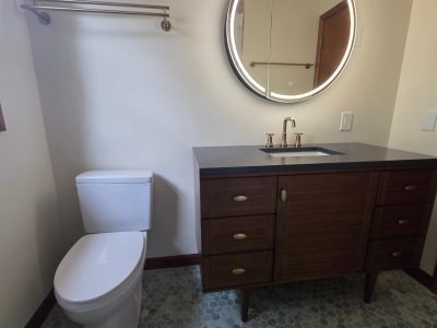 Bathroom Toilet Vanity Installation