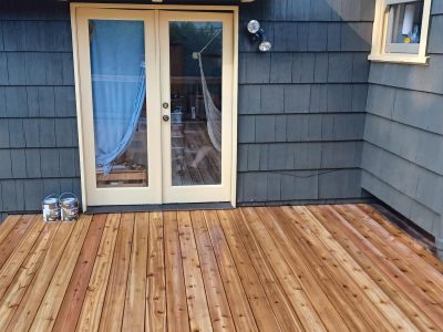 Cedar Deck Construction
