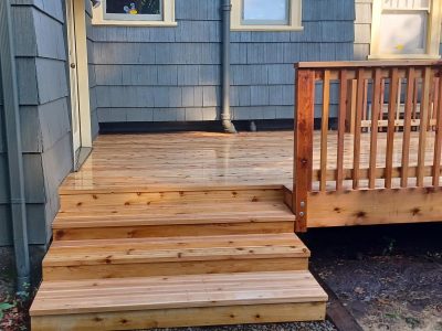 Cedar Deck Installation