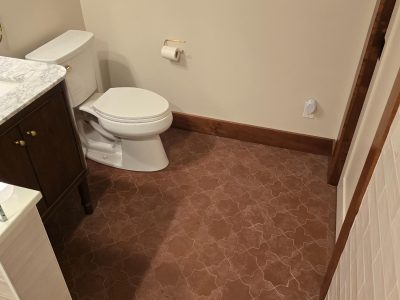 Half Bath Tile Installation